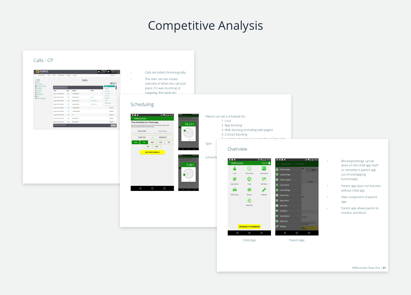 TeenSafe Portfolio Image 2 - Competitive Analysis